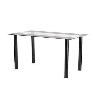 Riona 140 cm szögletes üveg étkezőasztal