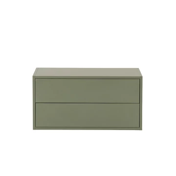 Boxie 2 fiókos fali szekrény 40x80x37 cm zöld