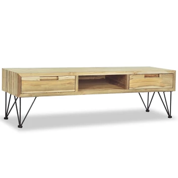 Tömör tíkfa TV-szekrény 120 x 35 x 35 cm
