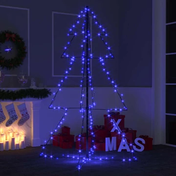200 LED-es beltéri/kültéri kúp alakú karácsonyfa 98 x 150 cm