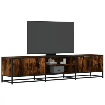 Füstös tölgy színű szerelt fa TV-szekrény 180 x 35 x 41 cm