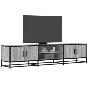 Szürke sonoma színű szerelt fa TV-szekrény 180 x 35 x 41 cm
