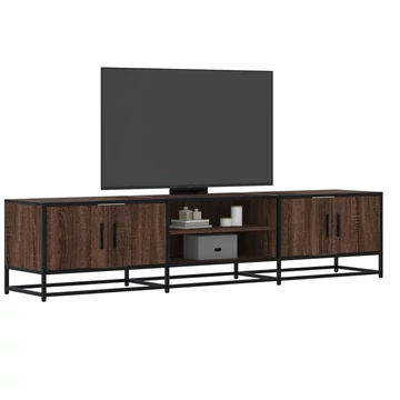 Barna tölgy színű szerelt fa TV-szekrény 180 x 35 x 41 cm