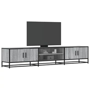 Szürke sonoma színű szerelt fa TV-szekrény 210 x 35 x 41 cm