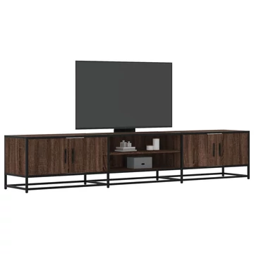 Barna tölgy színű szerelt fa TV-szekrény 210 x 35 x 41 cm