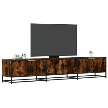 Füstös tölgy színű szerelt fa TV-szekrény 210 x 35 x 41 cm