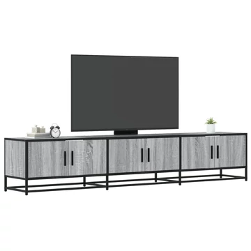 Szürke sonoma színű szerelt fa TV-szekrény 210 x 35 x 41 cm