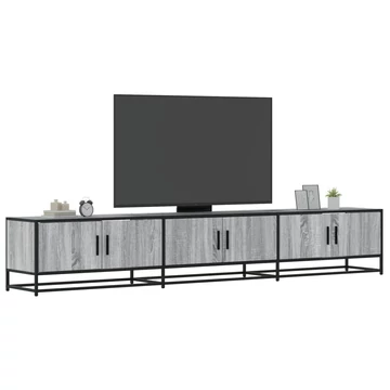 Szürke sonoma színű szerelt fa TV-szekrény 240 x 35 x 41 cm
