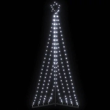Hideg fehér LED karácsonyfa 339 LED 182 cm