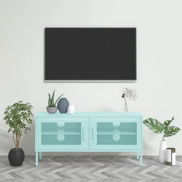 Mentazöld acél TV-szekrény 105 x 35 x 50 cm