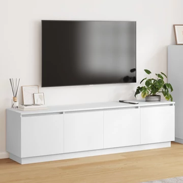 TV szekrény LED világítással Fehér 180x38x49 cm Mérnöki Fa