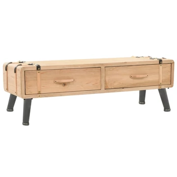 Tömör fenyőfa TV-szekrény 110 x 33 x 35 cm