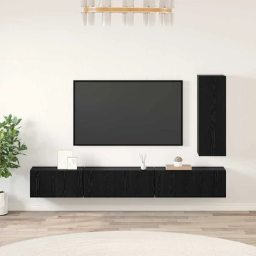 TV szekrény garnitúra 4 pcs Fekete tölgy 30.5 x 30 x 90 cm