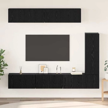 TV szekrény garnitúra 6 pcs Musta tammi 30.5 x 30 x 90 cm