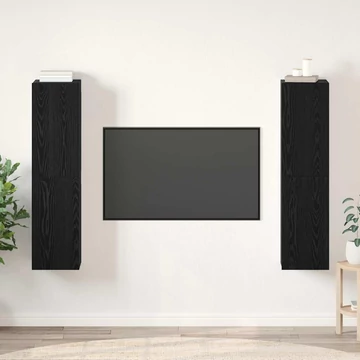 TV szekrény garnitúra 4 pcs Musta tammi 30.5 x 30 x 60 cm