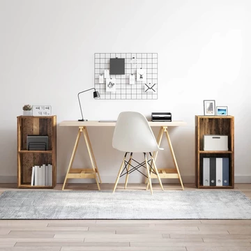 TV szekrény garnitúra 2 pcs Öreg fa 37 x 35 x 107 cm Faanyag