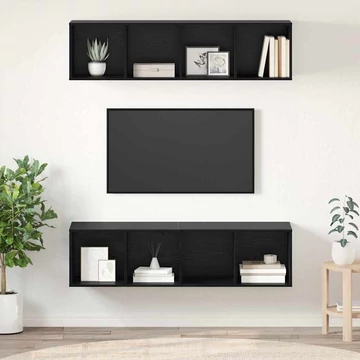 TV szekrény garnitúra 2 pcs Musta tammi 37 x 37 x 142.5 cm