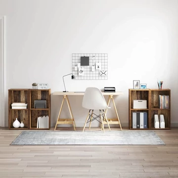 TV szekrény garnitúra 4 pcs Régi fa 72 x 35 x 36.5 cm Faanyag