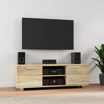 Sonoma tölgy színű szerelt fa TV-szekrény 120 x 40,5 x 35 cm