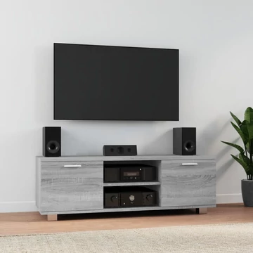 Szürke sonoma színű szerelt fa TV-szekrény 120 x 40,5 x 35 cm