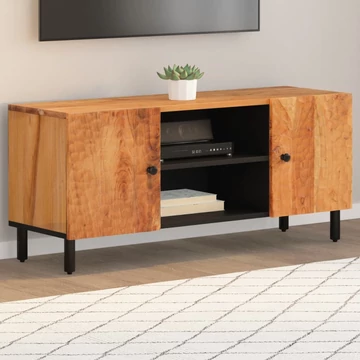 Tömör akácfa TV-szekrény 105 x 33 x 46 cm