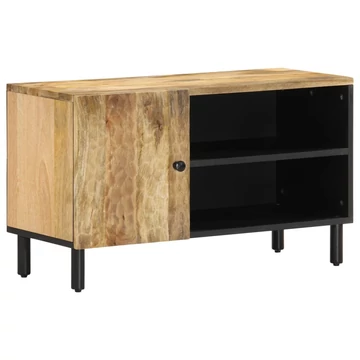 Tömör mangófa TV-szekrény 80 x 31 x 46 cm