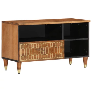 Tömör mangófa TV-szekrény 80 x 33 x 46 cm