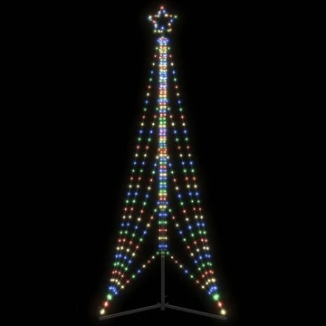 Színes LED karácsonyfa 525 LED 302 cm