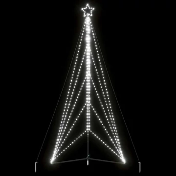 Hideg fehér LED karácsonyfa 615 LED 404,5 cm