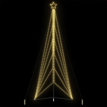 Meleg fehér LED karácsonyfa 861 LED 478 cm
