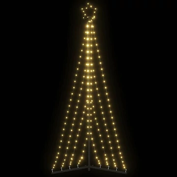 Meleg fehér LED karácsonyfa 339 LED 187 cm