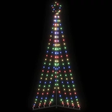 Színes LED karácsonyfa 339 LED 187 cm