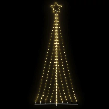 Meleg fehér LED karácsonyfa 447 LED 249 cm