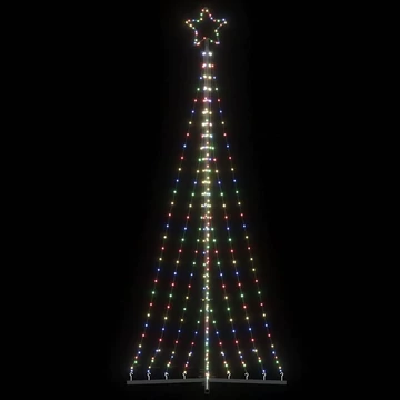Színes LED karácsonyfa 447 LED 249 cm