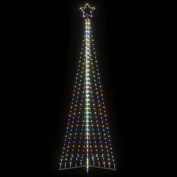 Színes LED karácsonyfa 447 LED 247 cm