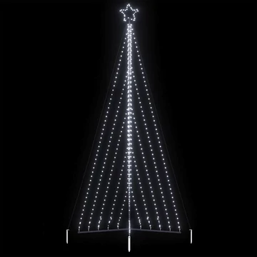 Hideg fehér LED karácsonyfa 339 LED 182 cm