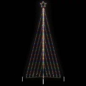 Színes LED karácsonyfa 447 LED 247 cm