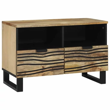 TV Szekrény - 70x33.5x46 cm, Tömör Mangóból