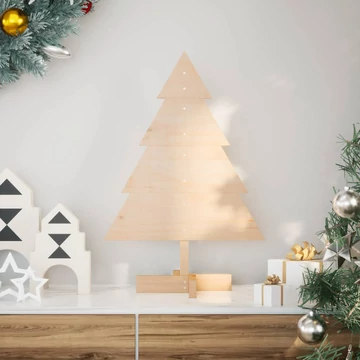 Tömör fenyő karácsonyfa-dekoráció 70 cm