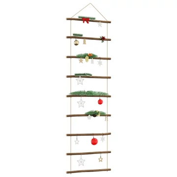 Fali dekorációs létra formájú 50x150 cm Természetes ág