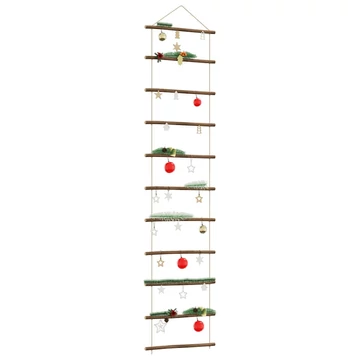 Fali dekorációs létra formájú 50x200 cm Természetes ág