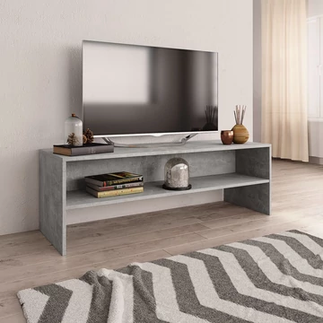 Betonszürke szerelt fa TV-szekrény 120 x 40 x 40 cm