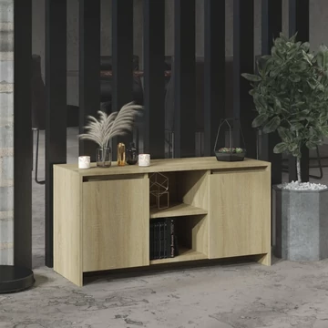 Sonoma tölgy színű szerelt fa TV-szekrény 102 x 36 x 50 cm