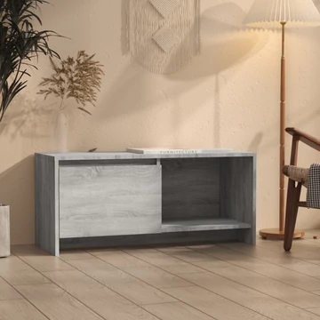 Szürke sonoma színű szerelt fa TV-szekrény 90x35x40 cm