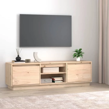 Tömör fenyőfa TV-szekrény 140 x 35 x 40 cm