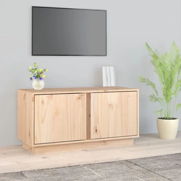 Tömör fenyőfa TV-szekrény 80x35x40,5 cm