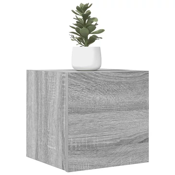 4 db szürke sonoma színű fali TV-szekrény 30,5 x 30 x 30 cm