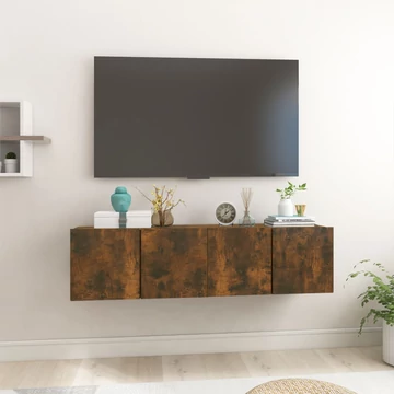 2 db füstös tölgy színű függő TV-szekrény 60 x 30 x 30 cm