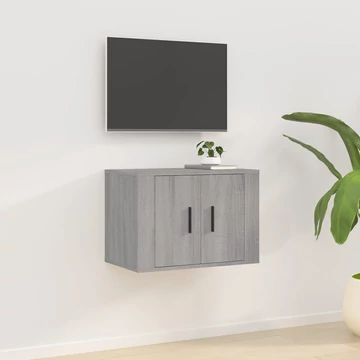 Szürke sonoma színű fali TV-szekrény 57 x 34,5 x 40 cm