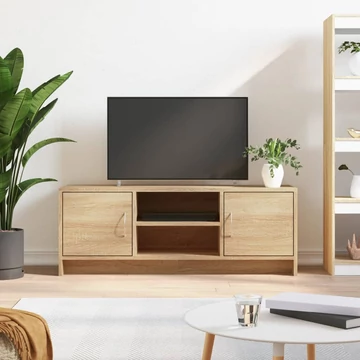 Sonoma tölgy színű szerelt fa fali TV-szekrény 102x30x37,5 cm